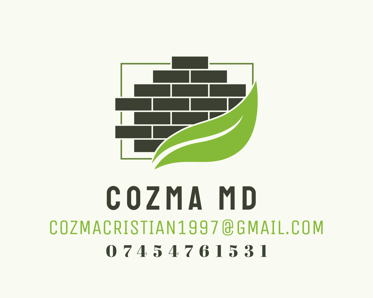 Cozma MD footings and brickwork